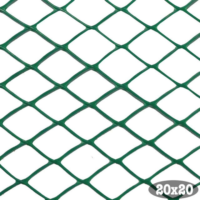 Malla Romboidal Verde 20 x 20 mm